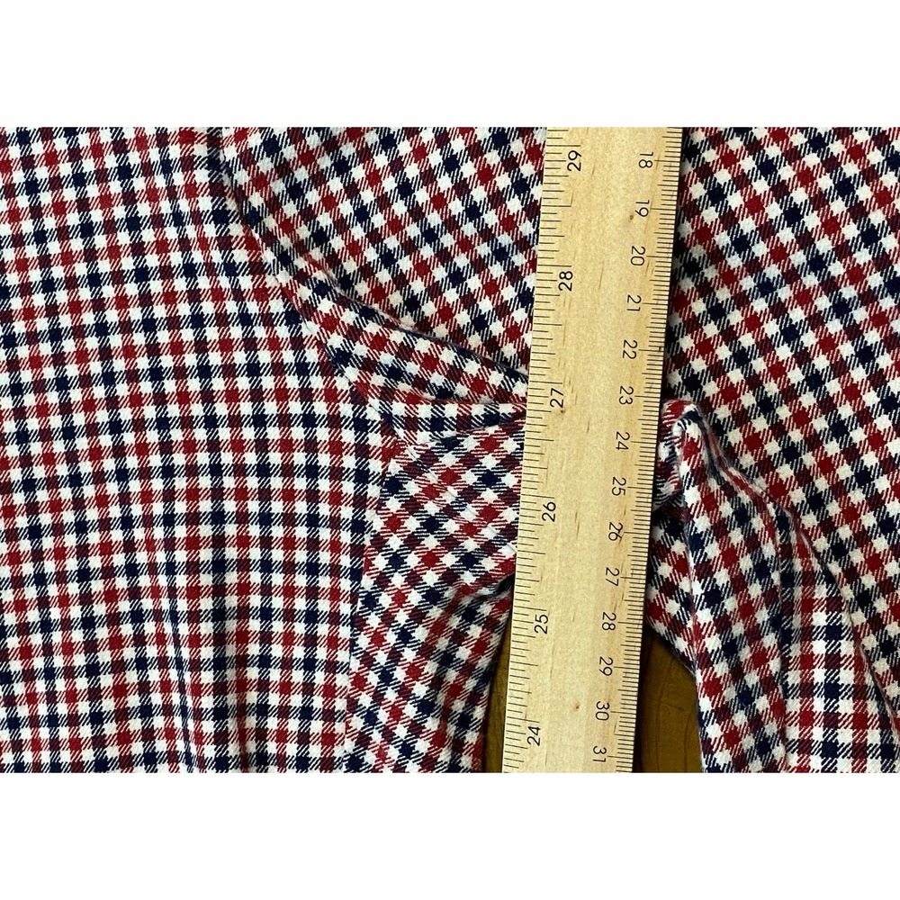 GAP High Waisted Pixie Red, White Size 4 Plaid Wo… - image 5